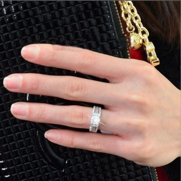 AAA 925 Sterling Silver Cubic Zirconia Rings - Picture 3 of 7